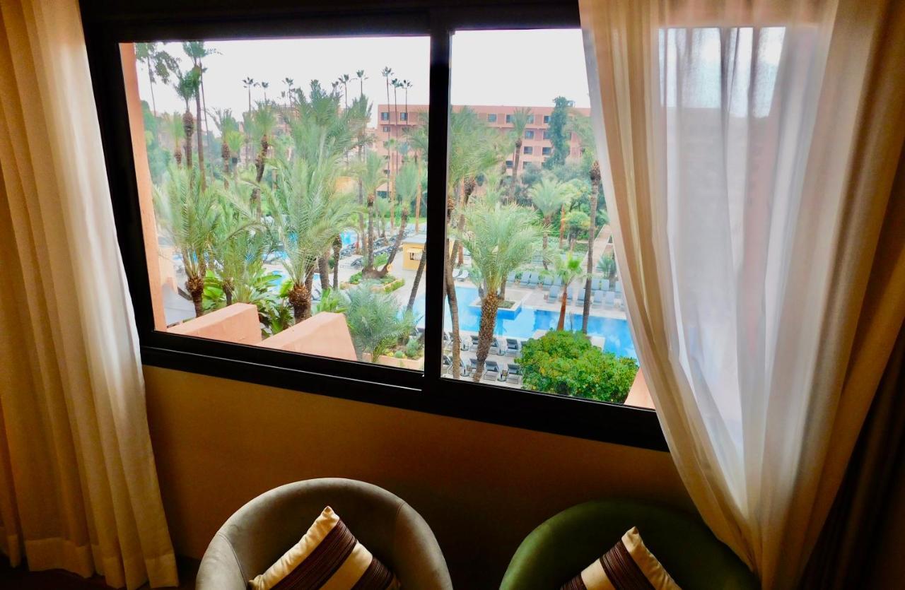 Hotel Kenzi Rose Garden Marrakesh Esterno foto View from a room at the hotel